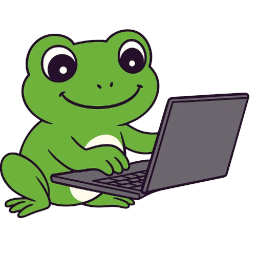 froggy sur pc vue de profil